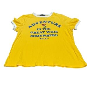 Disney Junk food belle quote ringer t-shirt, ringer style, Disney princess